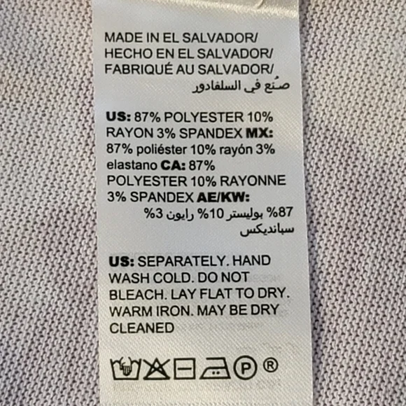 Chicos Floral Side-slit tunic  Scoop neck 3/4 Sleeve Size 2 u.s. Size L - Picture 10 of 11